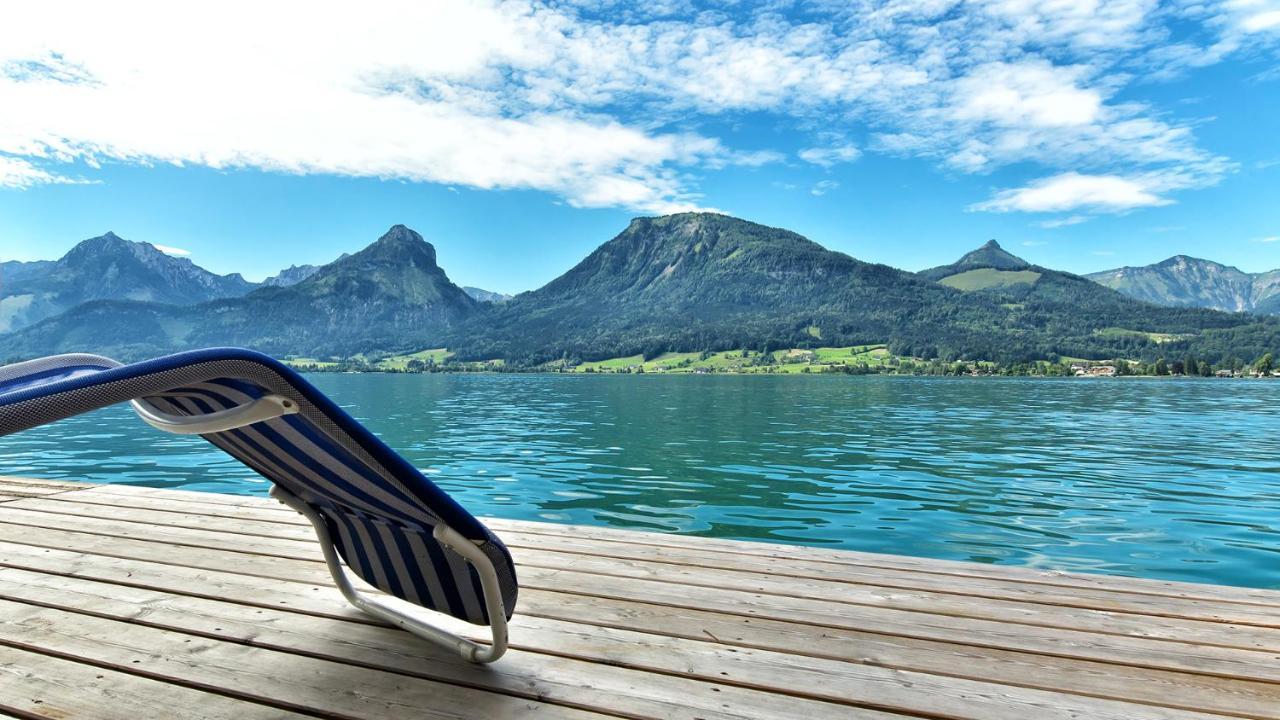 Hotel Weisser Hirsch Sankt Wolfgang im Salzkammergut Bagian luar foto