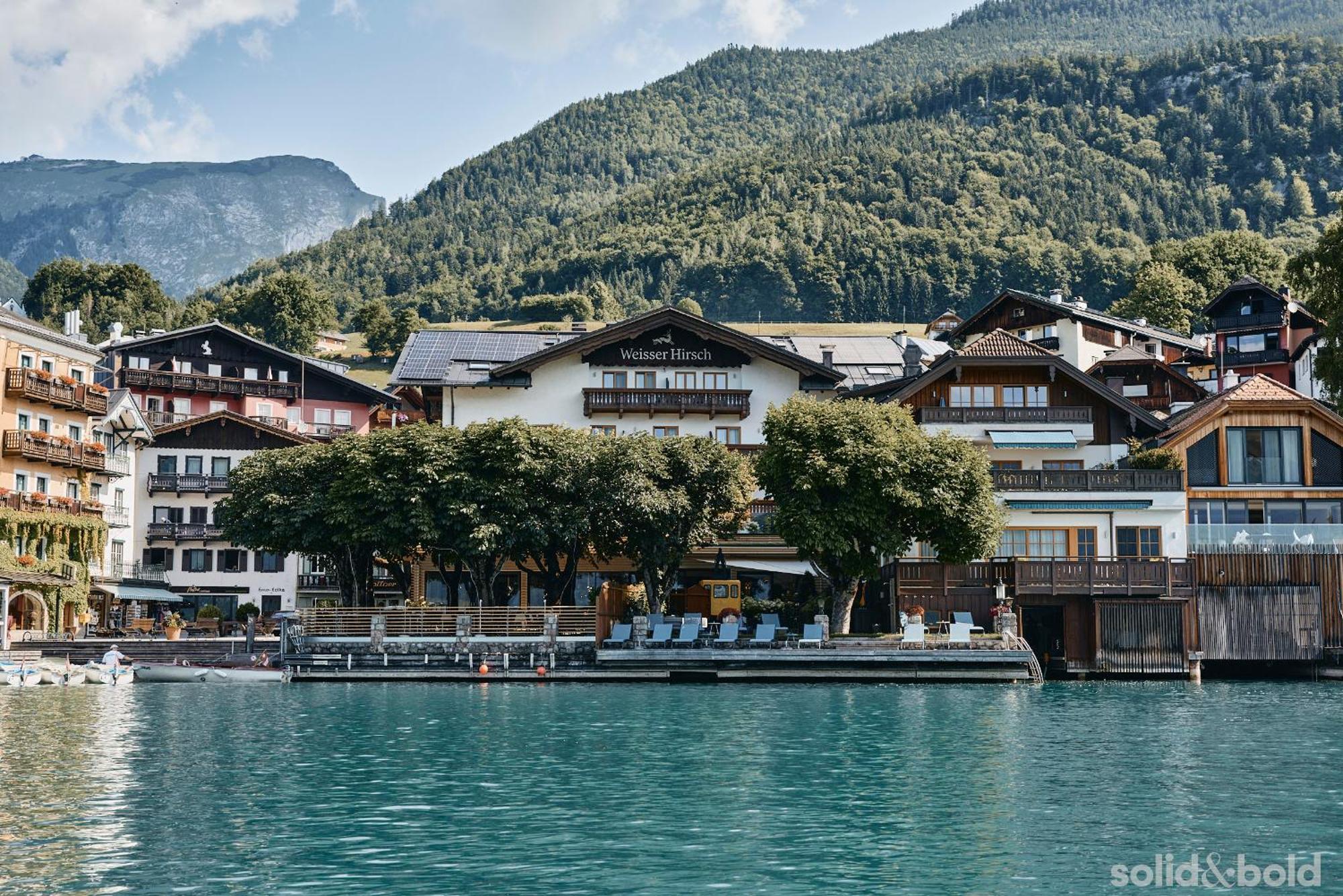 Hotel Weisser Hirsch Sankt Wolfgang im Salzkammergut Bagian luar foto